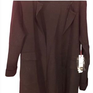 Women’s Med Long Black Sweater jacket with sparkle